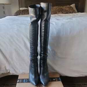 Elegant Black Over-the-Knee Women's Boots